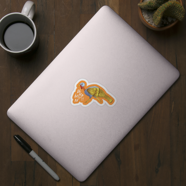 Funny Runaway Golden Turkey by DesignsByMonique